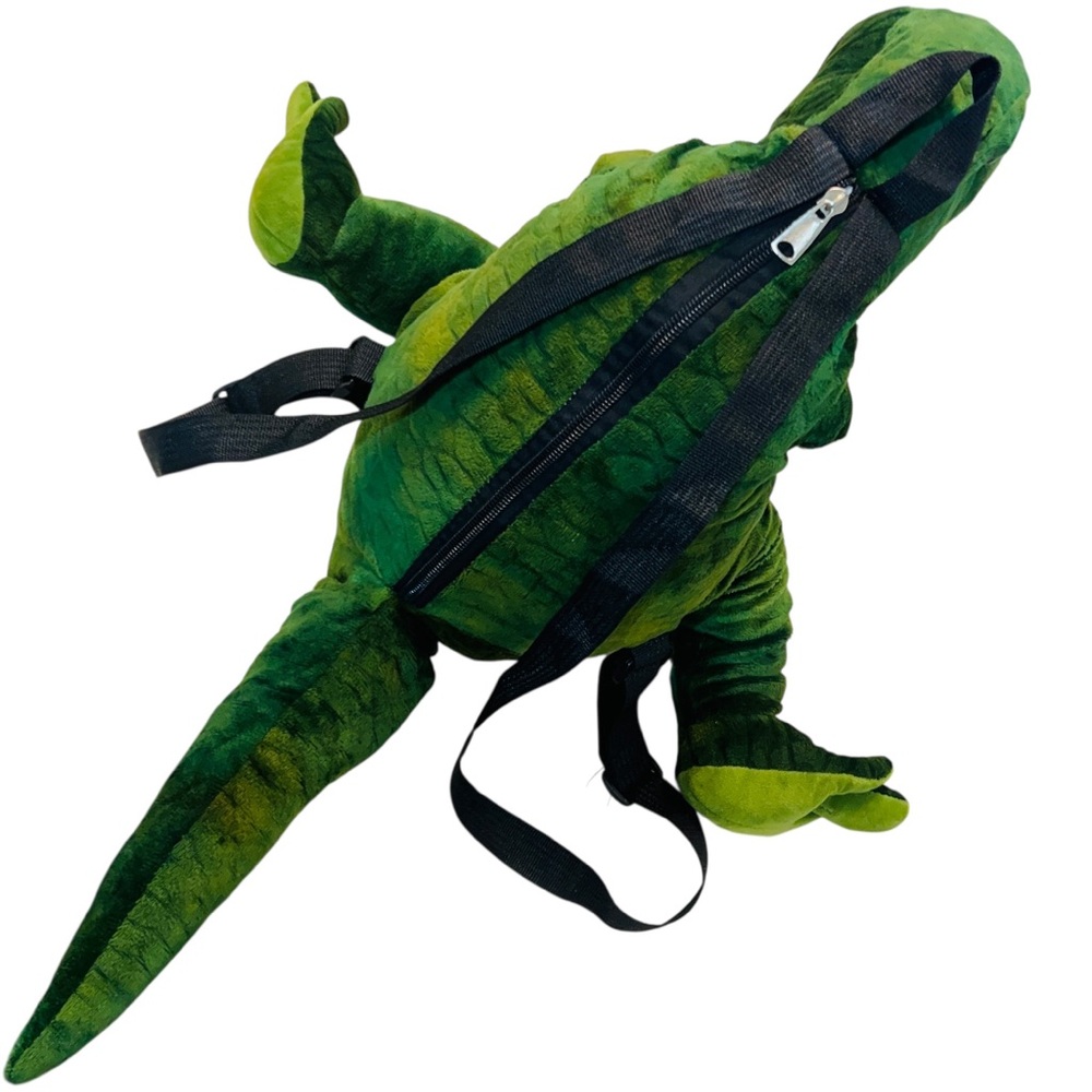 Green Dinosaur Plush Backpack - image 3